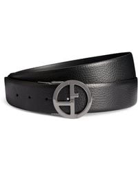 Giorgio Armani - Leather Logo Belt - Lyst
