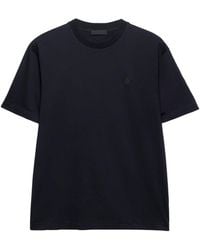 Prada - Cotton Crest Logo T-Shirt - Lyst