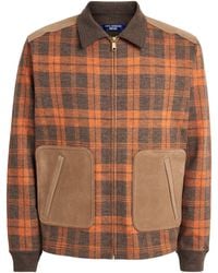Junya Watanabe - Wool Suede-Trim Jacket - Lyst