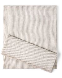 Brunello Cucinelli - Linen-Blend Stripe Scarf - Lyst
