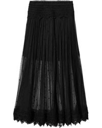 AllSaints - Mesh Trixie Maxi Skirt - Lyst