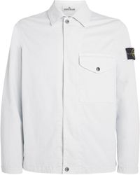 Stone Island - Organic Cotton Compass Shirt Jacket - Lyst