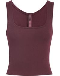 Skims - Cotton Ribbed Cropped Tank Top - Lyst