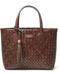 Aspinal of London - Small Leather Island Tote Bag - Lyst