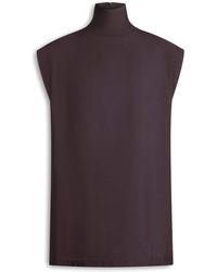 Alaïa - Paper-Blend Sleeveless Top - Lyst