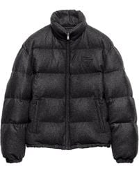 Prada - Cashmere-Down Puffer Coat - Lyst