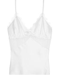 The Kooples - Silk Lace-trim Cami Top - Lyst