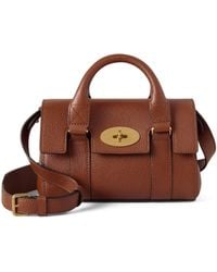 Mulberry - Mini Leather Bayswater Cross-Body Bag - Lyst