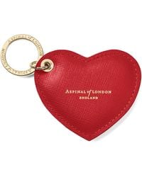 Aspinal of London - Heart Keyring - Lyst