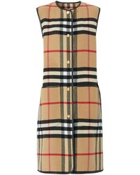 Burberry - Technical Wool Check Heritage Warmer - Lyst