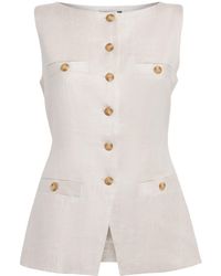 Toccin - Linen-Blend Amra Waistcoat - Lyst