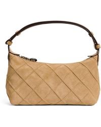 Tory Burch - Mini Suede Fleming Top Handle Bag - Lyst