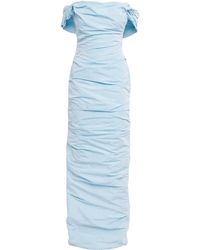Marmar Halim - Taffeta Off-The-Shoulder Gown - Lyst