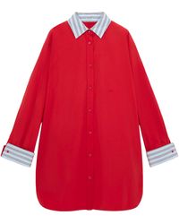 Loewe - Stretch-Cotton Midi Shirt Dress - Lyst