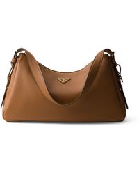 Prada - Large Calf Leather Aimée Shoulder Bag - Lyst