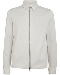 Marco Pescarolo - Silk-cashmere Zip-up Shirt - Lyst