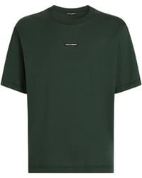 Dolce & Gabbana - Cotton Jersey Logo T-Shirt - Lyst