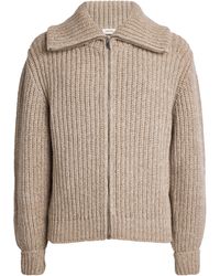Lemaire - Alpaca-Yak Zip-Up Cardigan - Lyst