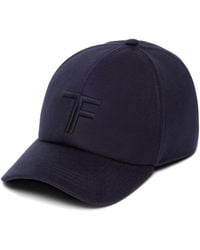 Tom Ford - Cashmere Logo Baseball Cap - Lyst