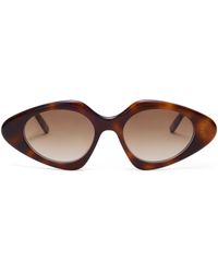 Loewe - Acetate Triangle Slim Sunglasses - Lyst