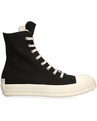 Rick Owens - Denim High-Top Sneakers - Lyst