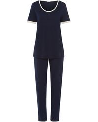 Hanro - Cotton-modal Laura Pyjama Set - Lyst