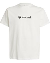 Snow Peak - Cotton Logo T-shirt - Lyst