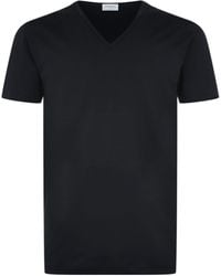 Zimmerli of Switzerland - 172 Pure Comfort V-Neck T-Shirt - Lyst