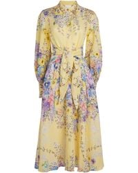 CAMILLA - Linen Darling Buds Shirt Dress - Lyst