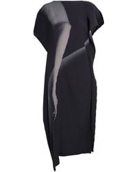 Issey Miyake - Hands Of Lover Pleats Midi Dress - Lyst