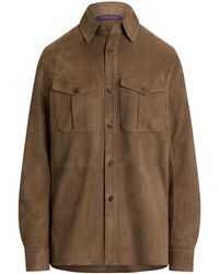 Ralph Lauren - Suede Landry Shirt - Lyst