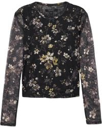 AllSaints - Long-Sleeve Floral Ellie T-Shirt - Lyst