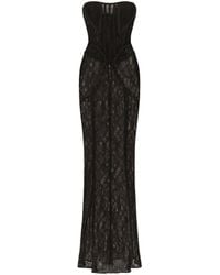 Dolce & Gabbana - Lace Corset Dress - Lyst