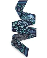 Cartier - Silk Blooming Panthère Skinny Scarf - Lyst