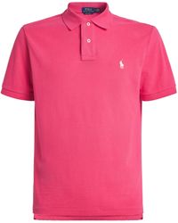 Polo Ralph Lauren - Cotton Mesh Custom-Fit Polo Shirt - Lyst