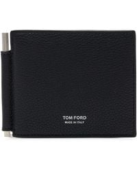 Tom Ford - Leather T-Line Money Clip Wallet - Lyst