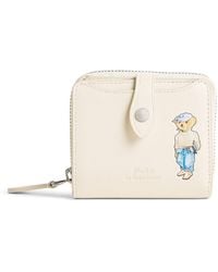 Polo Ralph Lauren - Leather Polo Bear Compact Wallet - Lyst