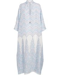 PUCCI - Silk Baiadera Print Kaftan Maxi Dress - Lyst