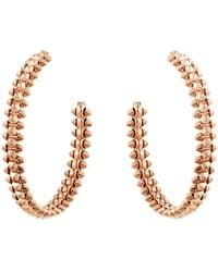 Cartier - Small Rose Gold Clash De Hoop Earrings - Lyst