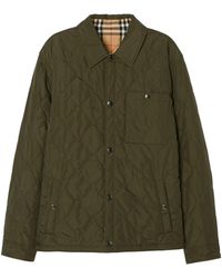 Burberry - Reversible Quilted Overshirt Jacket - Lyst