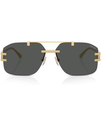 Versace - Irregular Square Sunglasses - Lyst