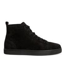 Christian Louboutin - Louis Orlato Suede High-Top Sneakers - Lyst