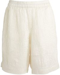 Delos - Silk Bermuda Shorts - Lyst