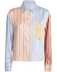 Weekend by Maxmara - Patchwork Striped Shirt - Lyst