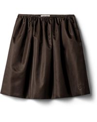 Miu Miu - Technical Gazar Mini Skirt - Lyst