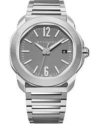 BVLGARI - Stainless Steel Octo Roma Automatic Watch - Lyst