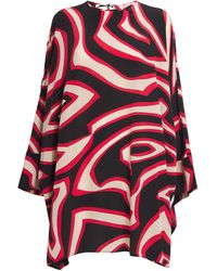 PUCCI - Silk Labirinto Print Mini Kaftan Dress - Lyst