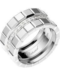 Chopard - And Diamond Ice Cube Ring - Lyst