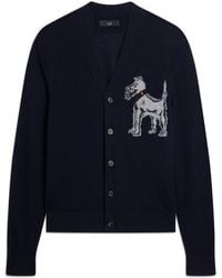 dunhill - Cashmere-Linen V-Neck Cardigan - Lyst