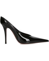 AMINA MUADDI - Patent Leather Anok Mules 105 - Lyst